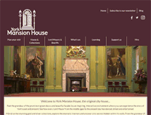 Tablet Screenshot of mansionhouseyork.com
